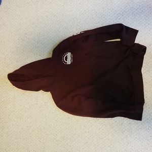 Dark red hoodie